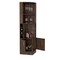 Tuhome Syrah Corner Bar Cabinet, Two External Shelves, Dark Walnut BLA4445 - alternate 3